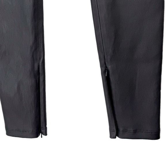 NWT $995 Helmut Lang Black Onyx Leather Skinny Legging Stretch Zip Pants sz 4 - Picture 12 of 16